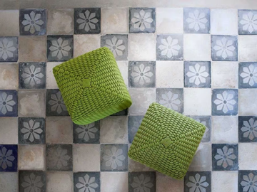 TIDE - Square garden pouf by Paola Lenti - view 3